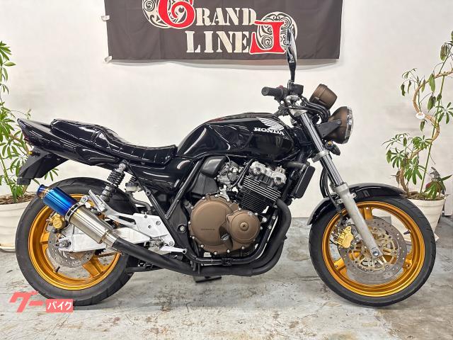 ＣＢ４００Ｓｕｐｅｒ　Ｆｏｕｒ　ＮＣ３９　タックロールエナメルシート　ナポレオンミラー　社外マフラー　フルブラック