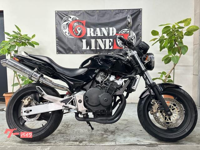 ＨＯＲＮＥＴ　社外ステンレスマフラー　フェンダーレス　１９９７年式　フルブラック