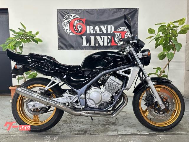 ＢＡＬＩＵＳ１型　Ｚ２テール　コンドルハンドル　タックロールシート　ゴールドホイール　社外マフラー　フル塗装　ブラック