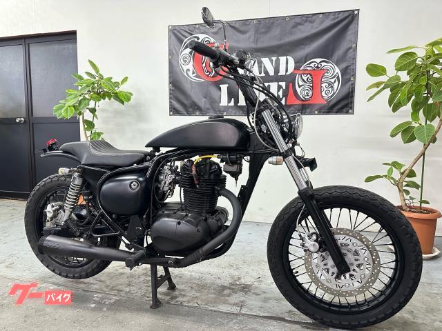 カワサキ エストレヤRS 前後タイヤ新品 社外アルミタンク ソロシート
