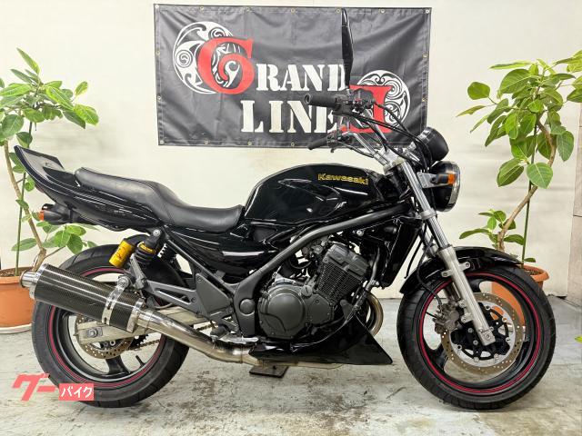 ＢＡＬＩＵＳ−II　アップハンドル　カーボンマフラー　チェーン新品　タイヤ前後新品　２００１年式　フルブラック