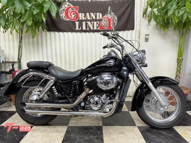 シャドウ４００　スラッシュマフラー　スモールウインカー　サイドバックステ付き　フル塗装　１９９７年式　ブラック