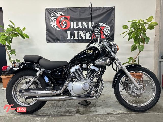 ＸＶ２５０ビラーゴ　アップハンドル　タイヤ前後新品　純正マフラー　１９９６年式　フルブラック