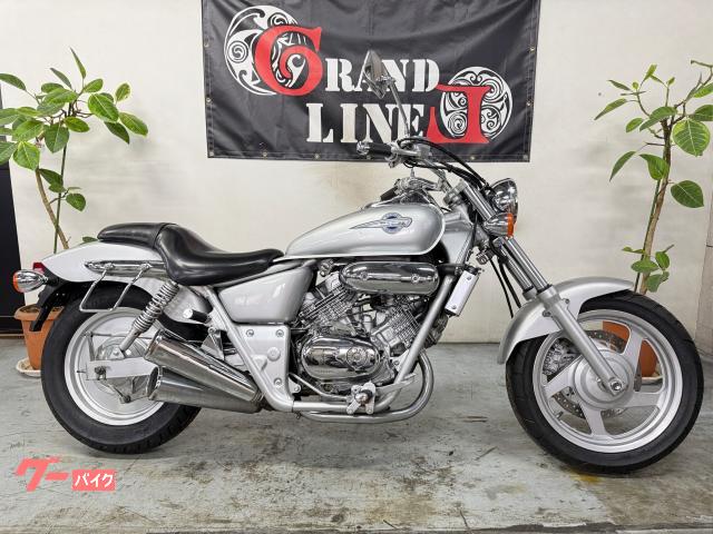 V−TWIN MAGNA 純正マフラー サイドバッグステー タイヤ前後新品 1994年式 27馬力 メタリックシルバー