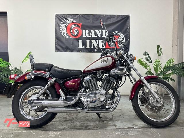 ＸＶ２５０ビラーゴ　アップハンドル　ＬＥＤヘッドライト　純正マフラー　１９９４年式　レッドスパークル