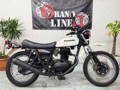 カワサキ　２５０ＴＲ　純正マフラー　タイヤ前後新品　２００２年式　１９馬力　ノーマル車両　ホワイト
