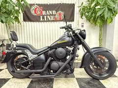 カワサキ　バルカン４００クラシック　スラッシュマフラー　コブラシート　スモールウィンカー　リアタイヤ新品　シーシーバー　マッドブラック