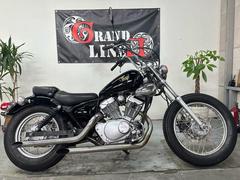 ヤマハ　ＸＶ２５０ビラーゴ　アップハンドル　スラッシュカットマフラー　ビンテージタイヤ　１９９６年式　フル塗装　ブラック
