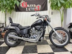 ホンダ　スティード４００　社外マフラー　ワイドハンドル　シーシーバー　フル塗装　１９９０年式　マッドブラック