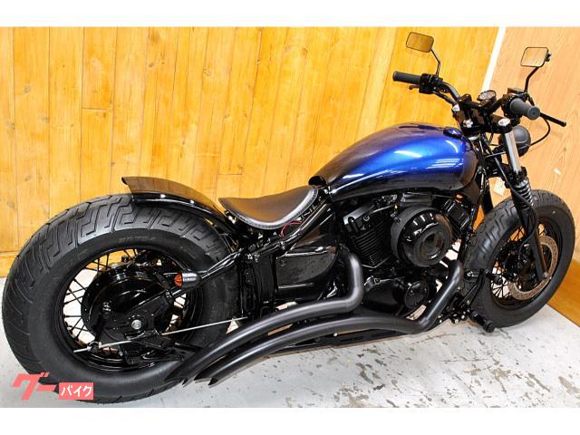 ヤマハ ドラッグスター400・フルカスタム車・前後タイヤ新品・各部