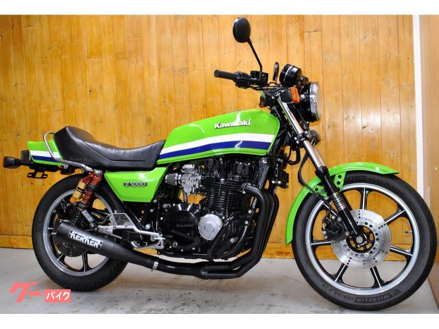Ｚ１０００Ｊ・ライムグリーンカスタムペイント・ＫＥＲＫＥＲフルエキ・オーリンズ他カスタム・各部点検整備２年車検保証付