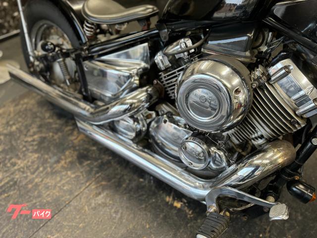 現品一点ドラッグスター400サイクルフェンダーフラットフェンダーボバーチョッパー コンプリートバイクのドラッグスター400です！ セパレート