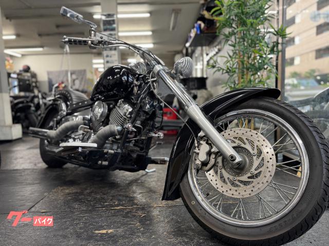 ドラッグスター４００　ディープフェンダー　デグナーサイドバック　シーシーバー　コブラシート　トリプルツリー　フルカスタム