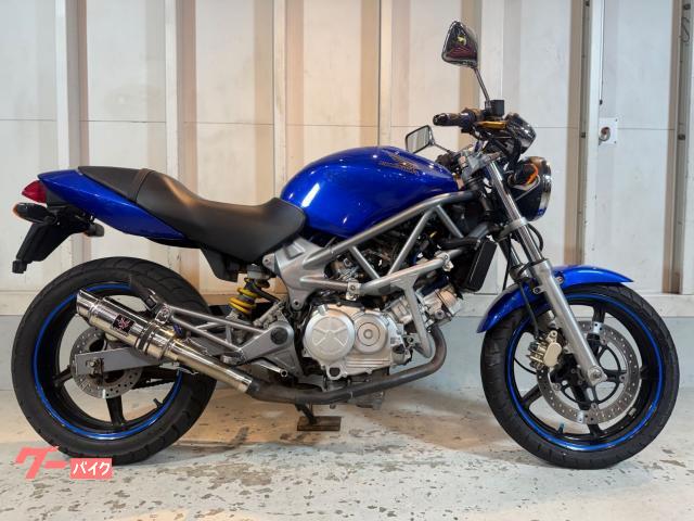 ＶＴＲ２５０　バッテリー　点火プラグ　エンジンオイル新品　コンドルハンドル　アルミビットレバー