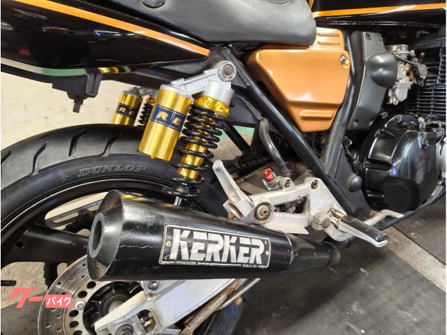 xjr400 4hm KERKER ステンレス マフラー ツインパイプ XJR400（4HM）に