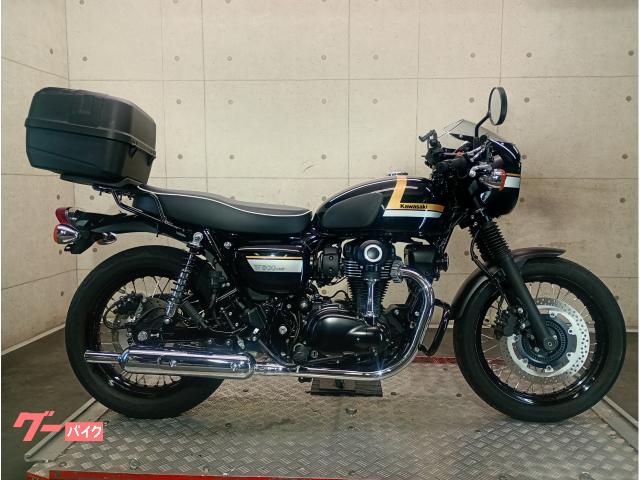 Ｗ８００　カフェ　２０２２年モデル　ＥＪ８００Ｅ　グリップヒーター　ＥＴＣ２．０車載器　リアキャリア　トップケース　６６５８４