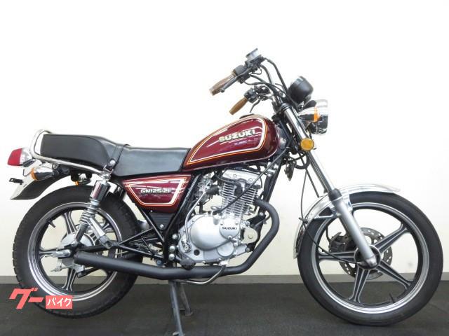 スズキ ｇｎ１２５ ２ｆ カスタムマフラー ハンドルカスタム ｌｅｄヘッドライト バイクショップ ロミオ 多摩店 株 ｒｅａｌ ｅｙｅｓ 新車 中古バイクなら グーバイク