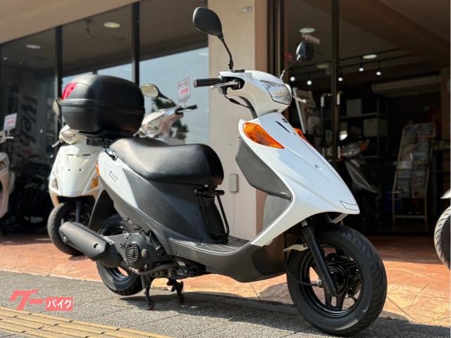 アドレスＶ１２５　トップケース・純正サイドスタンド・Ｕ字ロック付き