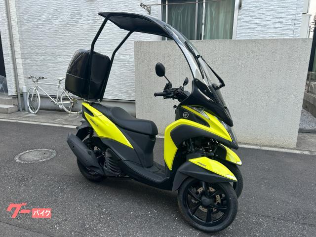 トリシティ125 ルーフ付き グリップヒーター装着 マルチバー付き