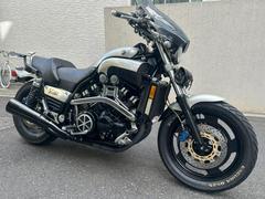 ヤマハ　ＶＭＡＸ　２ＷＥ　１４３ＰＳ　　デイトナリヤキャリア　エンジンガード装着　車検付き