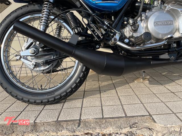 カワサキ 250SS 社外集合チャンバー BEETサイドカバー