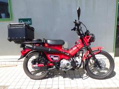 ホンダ　ＣＴ１２５ハンターカブ　武川純正タイプマフラー　社外シート　タンデムシート　グリップヒーター　キジマＵＳＢ　　リアケース