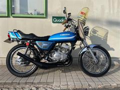 カワサキ　２５０ＳＳ　社外集合チャンバー　ＢＥＥＴサイドカバー　旭風防　アップハン　オーカワタックロール