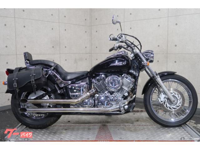 ドラッグスター４００　ＶＨ０２Ｊ　バックレスト　デイトナスラッシュカットマフラー　サドルバッグ　スマホホルダー　６８４６９