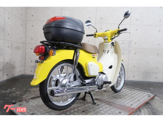 イエローバイク 小径タイヤ フロントバスケット付き ホンダ スーパーカブ110 JA59 トップボックス フロント