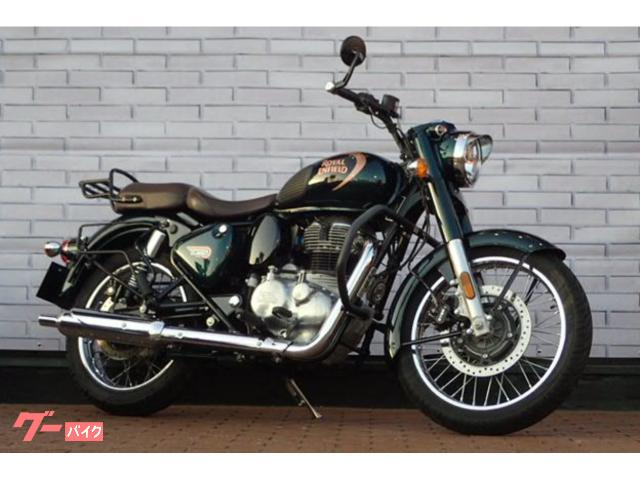 クラシック３５０　エンジンガード・リアキャリア・バーエンドミラー装備