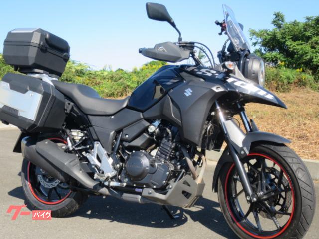 Ｖ−ストローム２５０　ＡＢＳ　ＥＴＣ　グリップヒーター　純正パニアケース３点付き