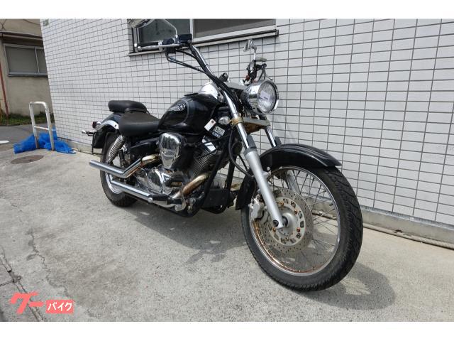 ドラッグスター２５０　ＶＧ０２Ｊ　マフラー　ブラック　Ｖツインエンジン
