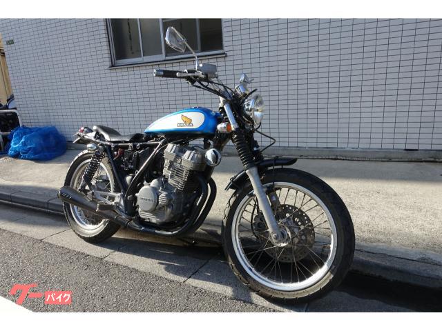 ＧＢ２５０クラブマン　ＭＣ１０　キャブ車　４ストシングル　最終型　カフェレーサーフルカスタム　アルミタンク　マフラー