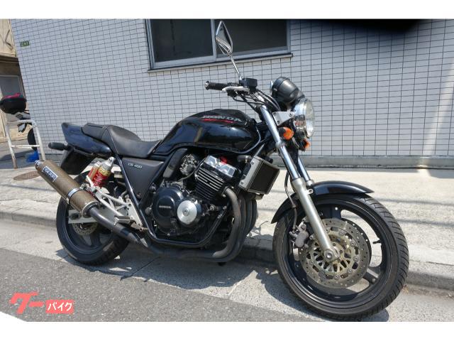 ＣＢ４００Ｓｕｐｅｒ　Ｆｏｕｒ　Ｖｅｒ−Ｒ　ＮＣ３１　ブラック　マフラー　フィン付き後期型エンジン