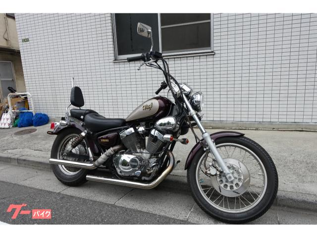 ＸＶ２５０ビラーゴ　３ＤＭ　マフラー　Ｖツインエンジン　ブラウン　キャブ車