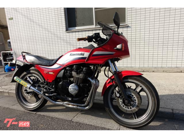 ＧＰＺ４００Ｆ　ＺＸ４００Ａ　逆車　４スト４気筒ゼファーエンジン　ＲＰＭマフラー