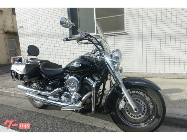 ドラッグスター１１００クラシック　ＶＰ１３Ｊ　空冷Ｖツインエンジン　マフラー　ブラック　イモビキー