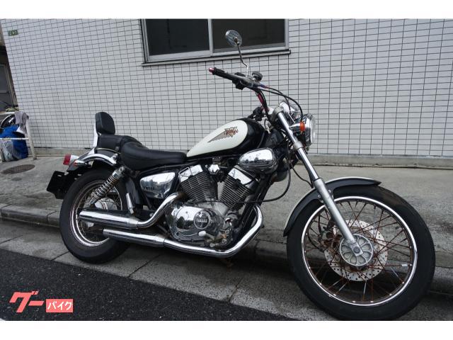 ＸＶ２５０ビラーゴ　３ＤＭ　ノーマル　黒白　４ストＶツインエンジン　オールドアメリカン