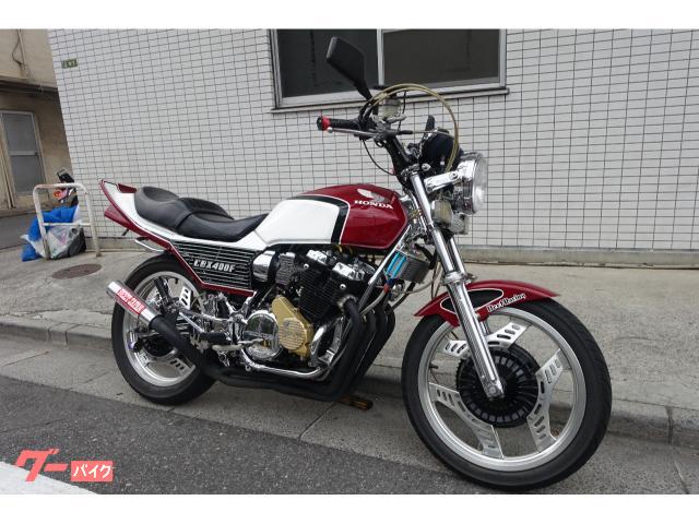 ＣＢＸ４００Ｆ　ＮＣ０７　国内モデル　ＢＥＥＴ菅　プチカス仕様　マーシャル　４スト空冷マルチエンジン　赤白