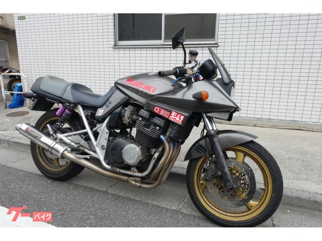 ＧＳＸ４００Ｓ　ＫＡＴＡＮＡ　ヨシムラ付き　タンク凹みあり　ＧＫ７７Ａ　ガンＭ