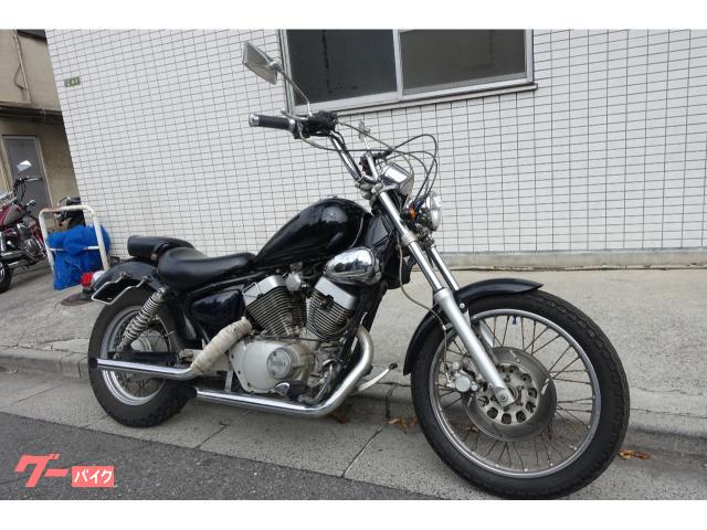 ＸＶ２５０ビラーゴ　３ＤＮ　４ストＶツインキャブ車　スラッシュマフラー　ブラック
