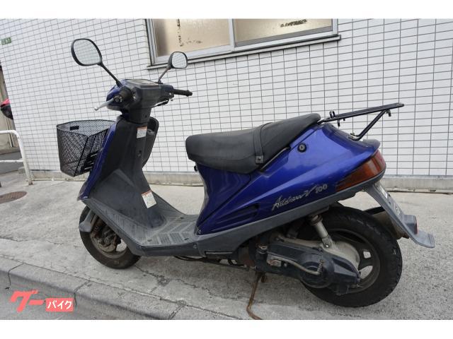 アドレスV100（CE11A）２スト・走行します⑧ スズキ アドレスV100 CE11A ブルー ノーマル 2スト キャブ車