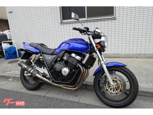 ＣＢ４００Ｓｕｐｅｒ　Ｆｏｕｒ　ＭＣ３１　４ストマルチエンジン　キャブレター車　モリワキチタン　ブルー　エンジンフィン付き後期型