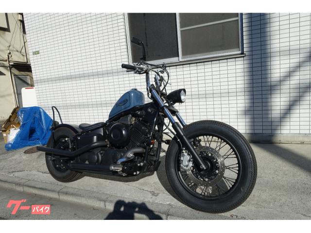 ドラッグスター４００　ＶＨ０１Ｊ　フルカスタム　ネイビー　空冷Ｖ型ツインドライサンプエンジン