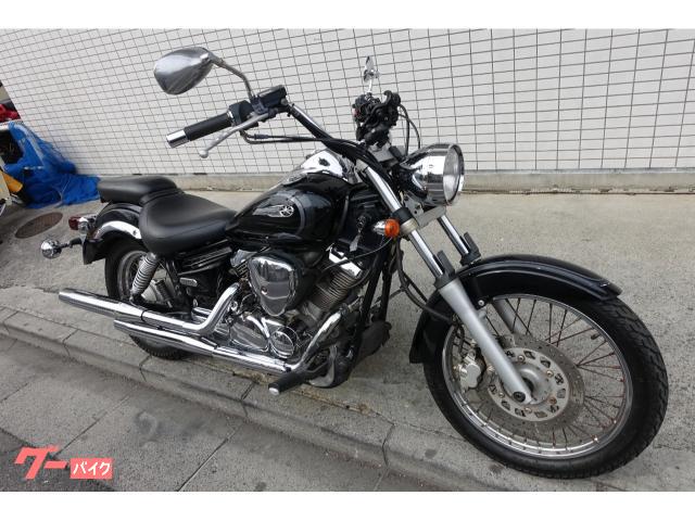NO.5253　ドラッグスター２５０　ＶＧ０２Ｊ　空冷４サイクルＶツインエンジン　バックレスト付き　ブラック ヤマハ ドラッグスター250 VG02J ノーマル ブラック 空冷V型