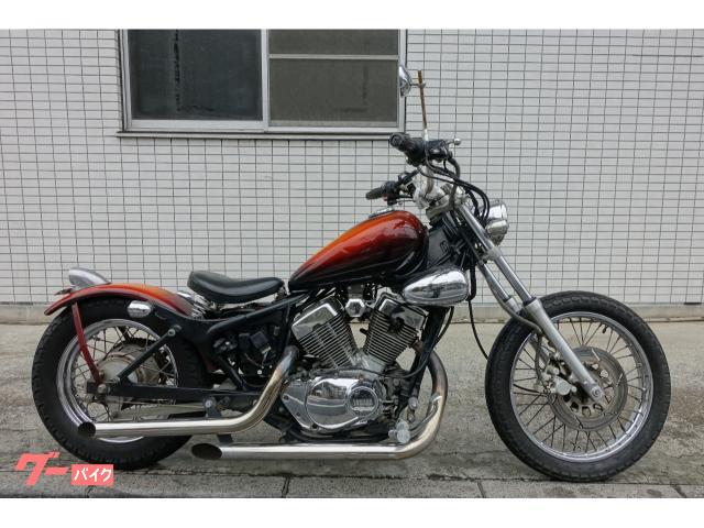ヤマハ XV250ビラーゴ 3DM カスタム オレンジ マフラー