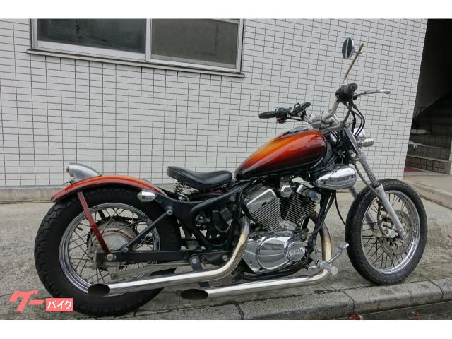 ヤマハ XV250ビラーゴ 3DM カスタム オレンジ マフラー