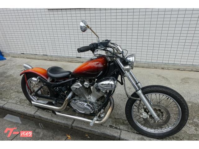ヤマハ XV250ビラーゴ 3DM カスタム オレンジ マフラー