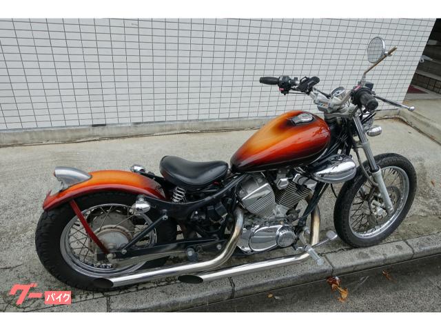 ヤマハ XV250ビラーゴ 3DM カスタム オレンジ マフラー