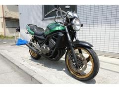 カワサキ　ＢＡＬＩＵＳ−II　ＺＲ２５０Ｂ　やんちゃ仕様　ラップ塗装グリーン　アップハン　ショート菅　テールカウル　前後ディアブロ
